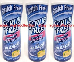 LOT 4 ScratchFree Scrub Free Powder Cleanser w/ Bleach Lemon Scent 21ozEa SEALED