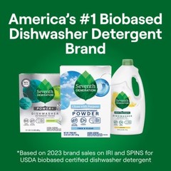 Dishwasher Detergent Powder, Free & Clear, 45 fl Oz