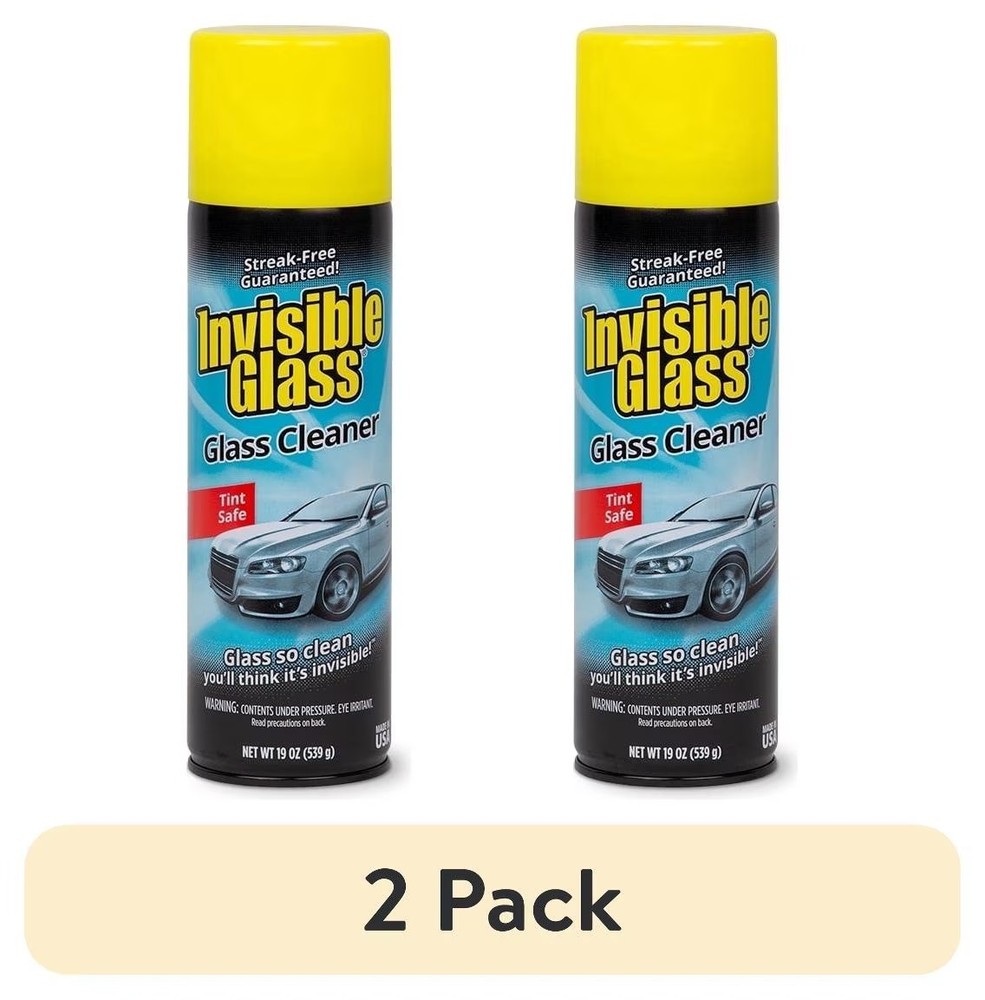 (2 Pack) Stoner Invisible Glass Automotive Glass Cleaner 19 Oz