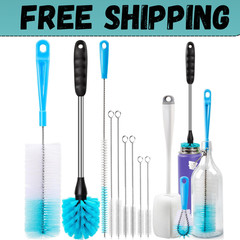 5 Pack Bottle Brush Cleaning Set，Long Handle Bottle Cleaner for Washing Narrow