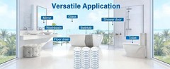 30pcs Toilet Cleaner Refill Pads for Clorox Wand | Upgrade 3-Layer Toilet