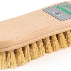 Scrub Brush – Natural, Non-abrasive Tampico Bristles: Upholstery Cleaning, Boats