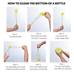 Extra Long Bottle Brush, 16Inch Cleaning Tool For Sport Water Bottles, Green