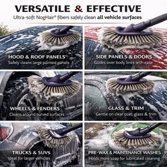 NogHair Wash Brush – 14″ Multi-Level Car Wash Brush TB-14X3CR – Soft Bristles…