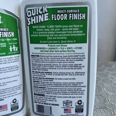 Quick Shine Liquid Multi-Surface Floor Finish, 64 fl. oz.& 27 Fl Oz Bottles