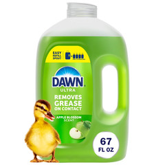 (2 Pack) Dawn Ultra Dishwashing Liquid Refill Jug Apple Blossom, 67 fl oz
