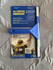 New Ettore 17012 All-Purpose Squeegee, 12-Inch, Blue