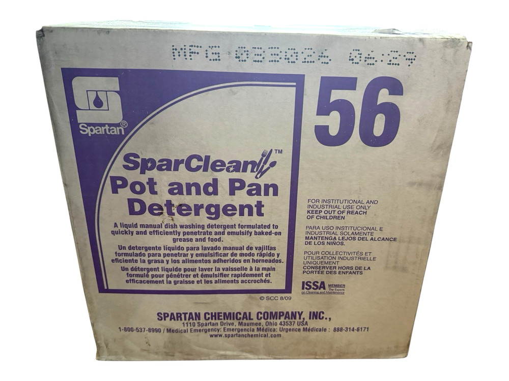 Spartan SparClean® Pot & Pan Detergent 56, Full Case of 4x 1-Gallon Jugs