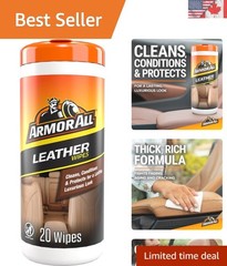 20 Count Leather Wipes – Clean, Condition & Protect Auto Interiors