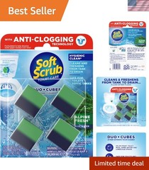 Alpine Fresh In-Tank Toilet Cleaner Duo-Cubes – 4 Count for Ultimate Freshness