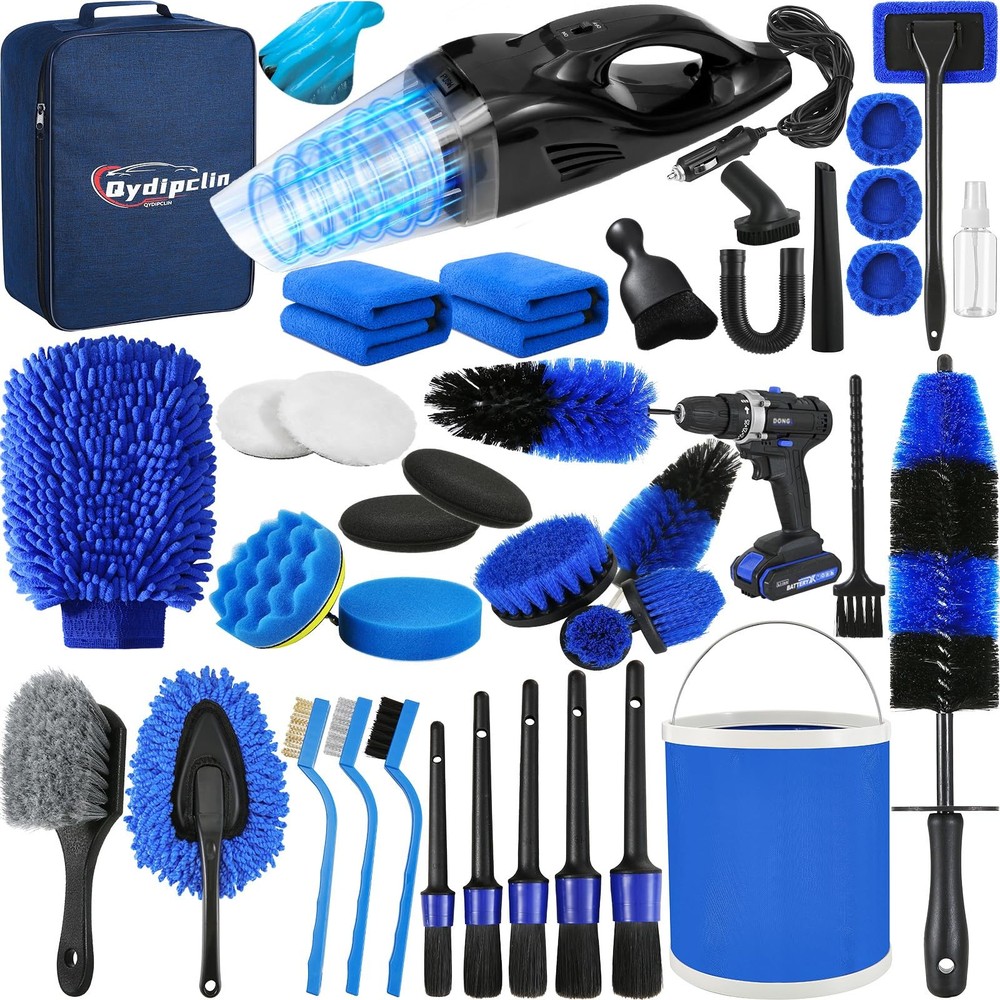 39Piece Car Detailing Kit Brushes, Wash Tools for Interior & Exterior Care