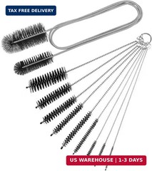 10PCS Flexible Drain Brush Straw Cleaner Brush Set,Pipe Cleaners Brush,61Inch St
