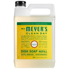 Mrs. Meyer’s Clean Day 304834 Honeysuckle Liquid Dish Soap Refill 48 oz. 6 Pack