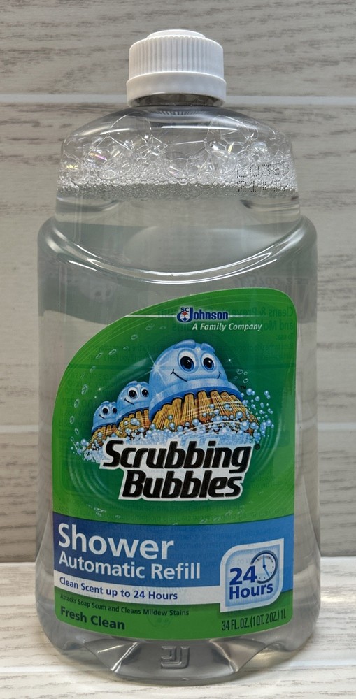 Scrubbing Bubbles Shower Automatic Refill Fresh Clean 34 fl oz New HTF
