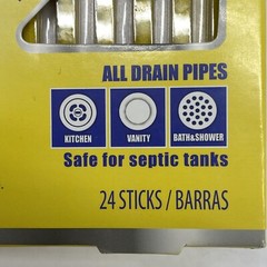 Sani Sticks Lemon Fresh Drain Cleaner Odor Control 24 Count NEW