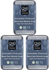 Activated Charcoal Soap 7oz 3-Pack – Detoxifying and Exfoliating Charcoal Soap