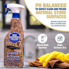 Citrus Scented Granite & Stone Cleaner & Polish 38.1 oz – Restores Surface Shine