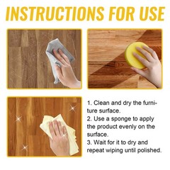 1-3PCS Natural Beeswax Polish Spray, Wood Furniture & Floor Cleaning Care ~US