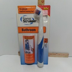 NOS Sonic Scrubber Bathroom Tool Detailed Power Cleaner Tub Shower Sink Tile