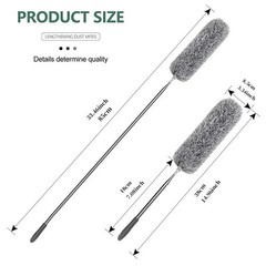 Microfiber Duster Soft Feather Dusting Brush Household Extendable Cleaning Tool