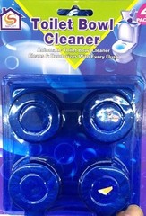 4 Blue & Bleach Toilet Bowl Tank Cleaning Tablets Cleaner BEST SELLER