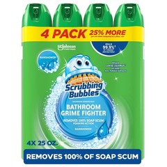 Scrubbing Bubbles Bathroom Cleaner,Rainshower, 4ct.,100oz.Great price
