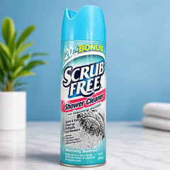 Scrub Free Shower Cleaner Foam Spray 20% Bonus Bathroom Tub Tile Cleaner 19oz