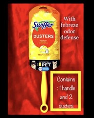 Swiffer HEAVY DUTY PET & More 360° Dusting Kit : 1 Handle 2 Dusters w Febreze