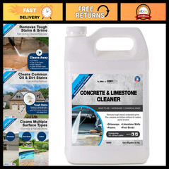 Concentrated Concrete Cleaner – Water-Based Grout & Stone Stain Remover, 1 Gallo