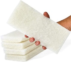 Commercial Light Duty White Scrub Pad – 4.6″ x 10″ Non-Abrasive Cleaning Pad …