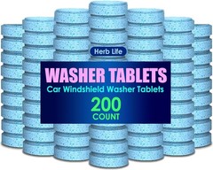 200 PCS-Car Windshield Washer Tablets, Glass Cleaner, Concentrated Effervescent