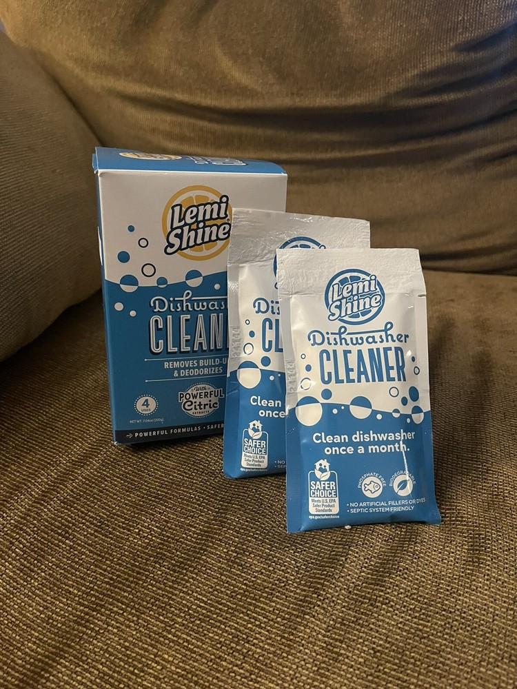 6 Count Lemi Shine Dishwasher Cleaner With Natural Citric Extracts,
