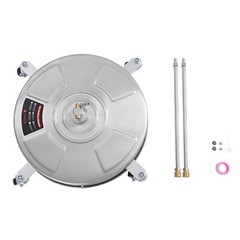 Modern 18-inch Surface Cleaner Stainless Steel Surface Cleaner with 4 Wheels NEW