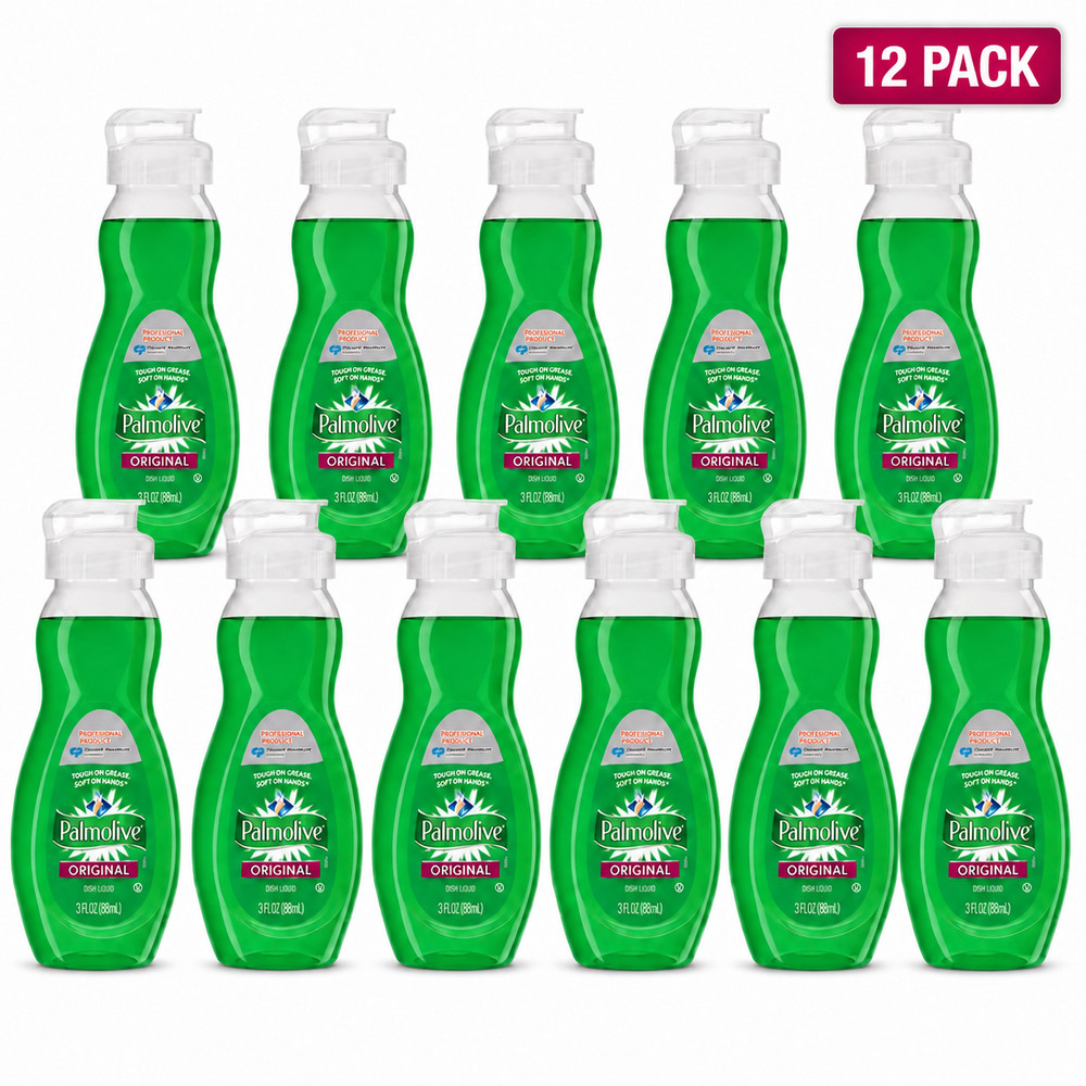 Palmolive Original Dish Liquid Soap 3 Fl Oz 88 mL Travel Size Pack Of 12