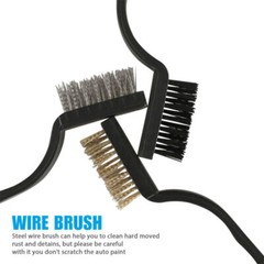 26pcs/Set Car Drill Brush Wash Auto Detailing Cleaning Engine Wheel Perfect Gift