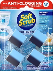 In-Tank Toilet Cleaner Duo-Cubes with Sapphire Waters – 4 Count, Alcohol-Free