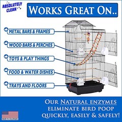 Amazing Bird Cage Cleaner and Deodorizer – Just 16 Fl Oz (Pack of 1)
