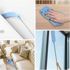 Retractable Gap Duster with 2 Washable Microfiber Cloths – Eco-Friendly Clean…