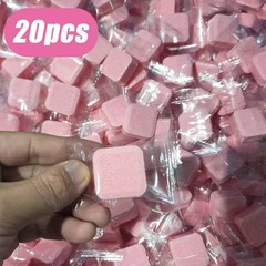 3-20Pcs Toilets Cleaning Effervescent Tablet Deodorant Remover UrineStain Yellow