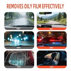 Glass Oil Film Remover for Car,Removes Oil Film & Smudges for Car Windshields