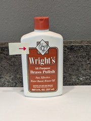 Discontinued Wright’s All Purpose Brass Polish-8 oz Bottle-Almost Full 85%