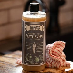 Lehman’s Concentrated Liquid Castile Soap, Multipurpose, 32 fl oz
