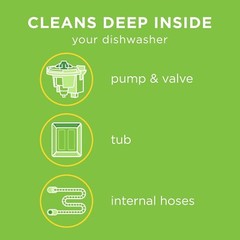 Deep Clean 6-Tablet Dishwasher Cleaner – Septic Safe, Odor Control & Limescale