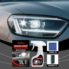 Headlight Lens Cleaner Kit Polish Restorer Oxidation Remover Car Care