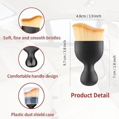 2PCS Car Interior Detailing Brush Set, Scratch-Free Soft Bristle Cleaning Tool