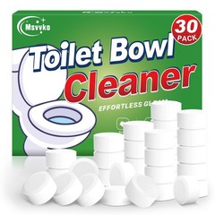 Toilet Bowl Cleaner Tablets – 30 Pack Automatic Cleaners with Bleach, Slow-Re…