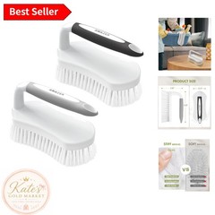 Heavy Duty Ergonomic Scrub Brush – Comfortable Grip for All Surfaces – 2 Pack