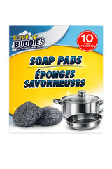 Scrub Buddies Soap Pads 10 Pack Heavy Duty Cleaning Pads Removes Grease