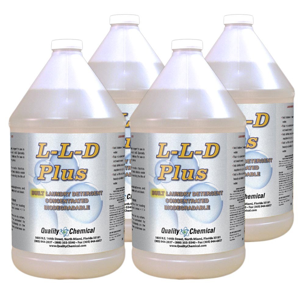 L-L-D PLUS – concentrated BUILT laundry detergent – 4 gallon case