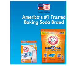 Arm & Hammer Baking Soda Fridge-n-Freezer Odor Absorber Orange 14 oz Pack of 12